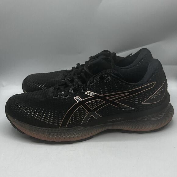 Asics Gel Saiun Womens Size 9.5 Black/Rose/Gold Running Sneakers Shoes 1012B232 - Picture 4 of 12